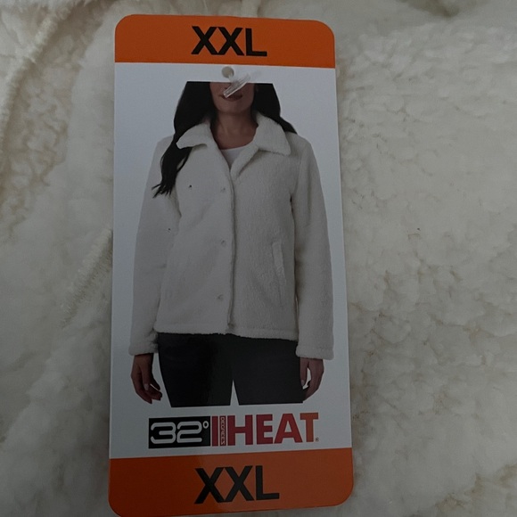 32 Degrees Cozy Fleece Button Front Jacket XXL - Picture 11 of 14